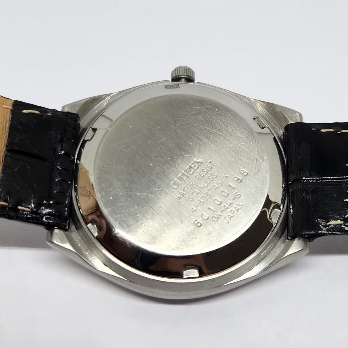 Vintage 1976 Original Citizen Automatic 8200 Black Face 35MM Case Day-Date Japanese Men's Wrist Watch CT45