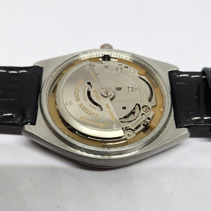 Vintage 1981 Original Citizen Automatic 8200 Black Face 36MM Case Day-Date Japanese Men's Wrist Watch CT46