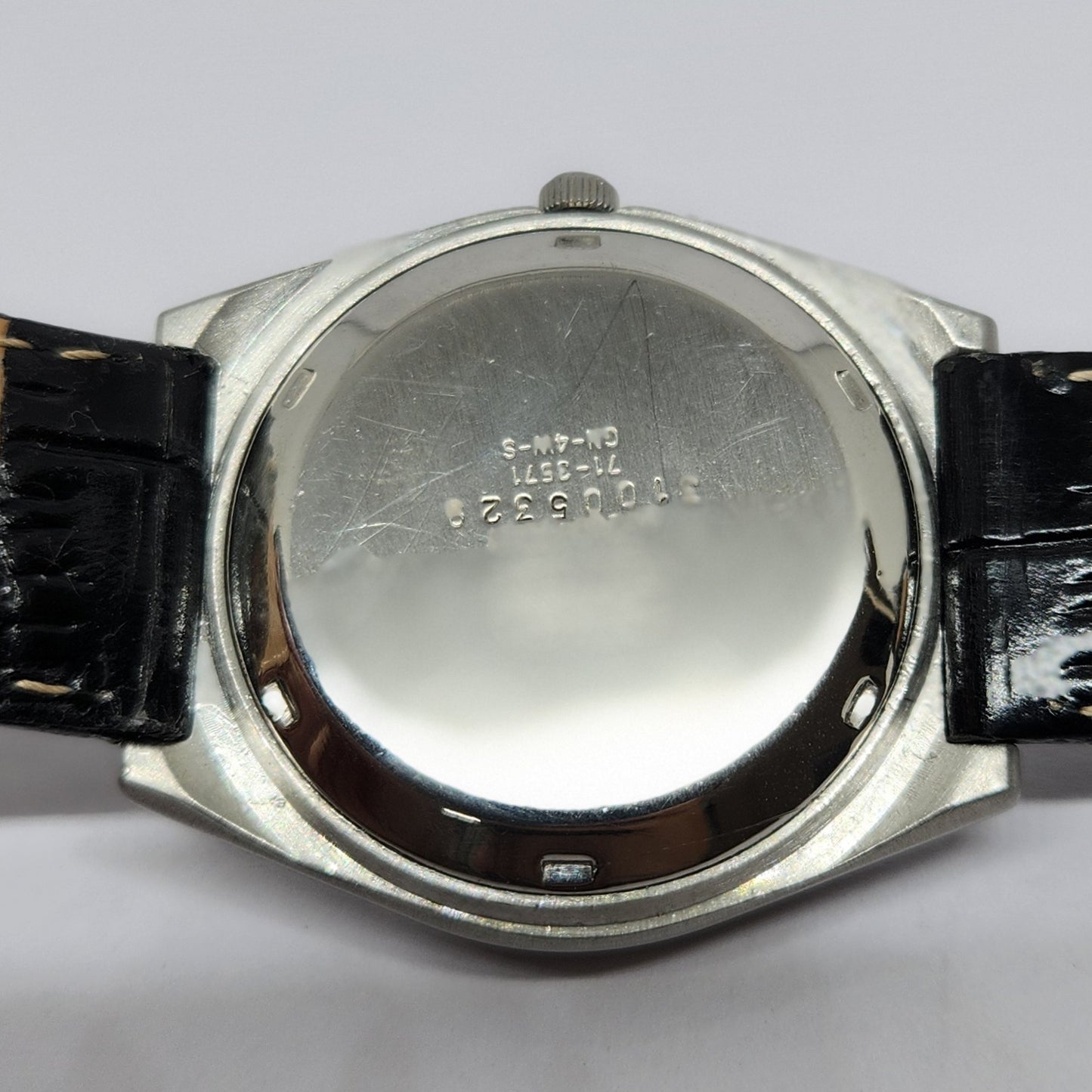 Vintage 1983 Original Citizen Automatic 8200 Black Face 36MM Case Day-Date Japanese Men's Wrist Watch CT47