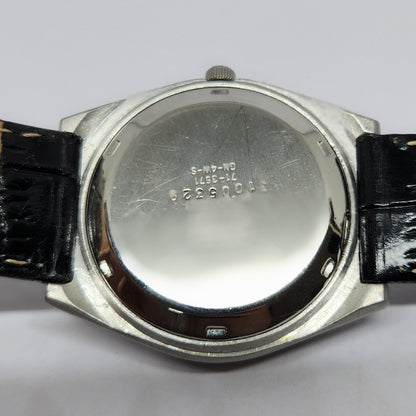 Vintage 1983 Original Citizen Automatic 8200 Black Face 36MM Case Day-Date Japanese Men's Wrist Watch CT47