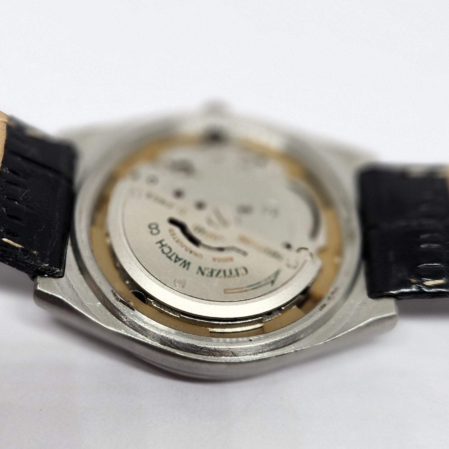 Vintage 1983 Original Citizen Automatic 8200 Black Face 36MM Case Day-Date Japanese Men's Wrist Watch CT47