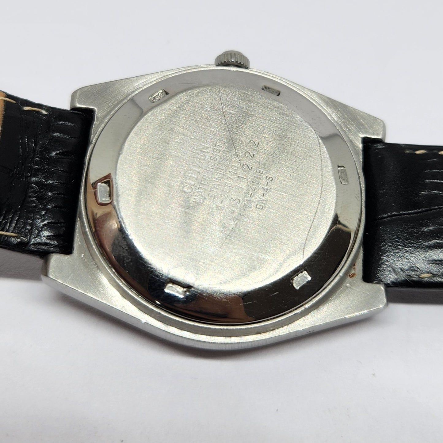 Vintage 1974 Original Citizen Automatic 8200 Gold Face 35MM Case Day-Date Japanese Men's Wrist Watch CT48