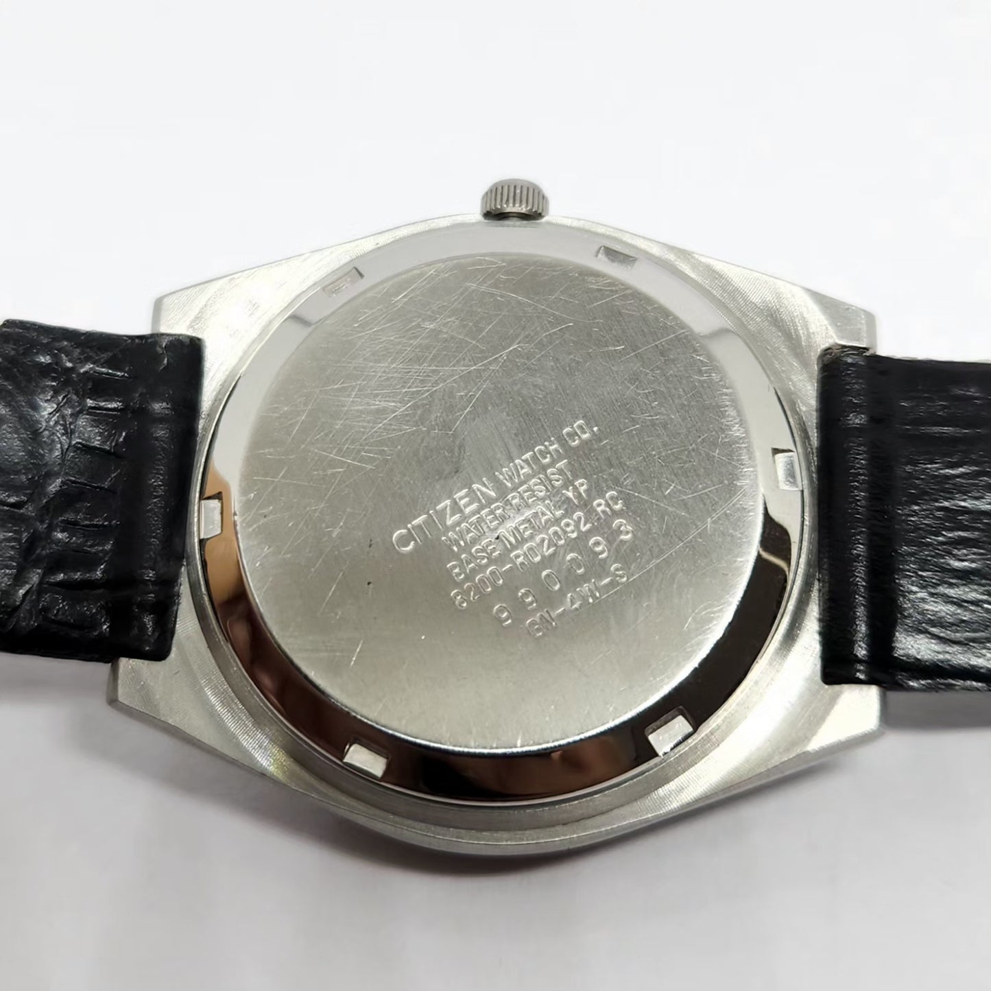 Vintage 1979 Original Citizen Automatic 8200 Silver Face 36MM Case Day-Date Japanese Men's Wrist Watch CT49