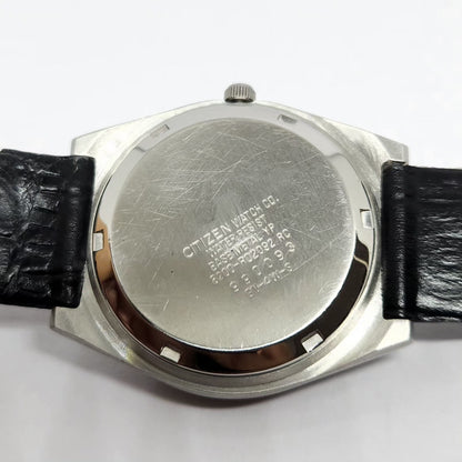 Vintage 1979 Original Citizen Automatic 8200 Silver Face 36MM Case Day-Date Japanese Men's Wrist Watch CT49