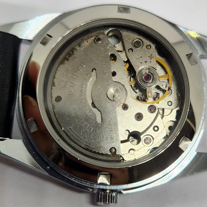 Vintage Mod Citizen Arabic 8200 Automatic Fluted Bazel White Face 35MM Case Day-Date Men's Wrist Watch CT51