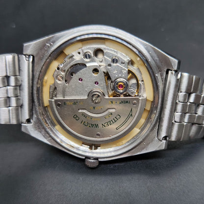 Vintage 1975 Original Citizen Automatic 8200 Gold Face 36MM case Day-Date Japanese Men's Wrist Watch CT58