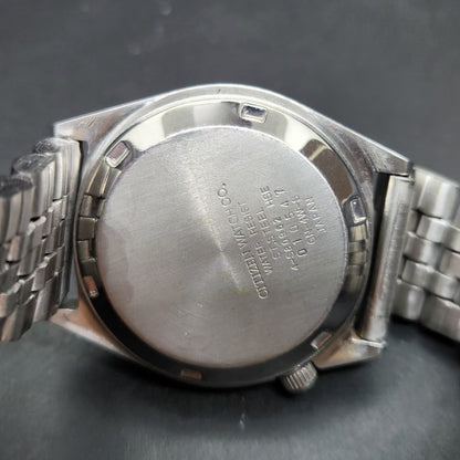 Vintage 1980 Original Citizen Automatic 8200 Gold Face 33MM case Day-Date Japanese Men's Wrist Watch CT59