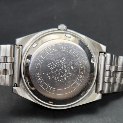 Vintage 1983 Original Citizen Automatic 8200 Gold Face 36MM case Day-Date Japanese Men's Wrist Watch CT62