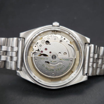 Vintage 1983 Original Citizen Automatic 8200 Gold Face 36MM case Day-Date Japanese Men's Wrist Watch CT62