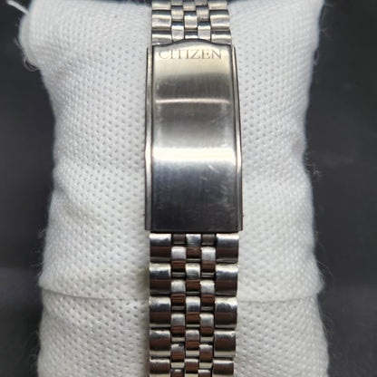 Vintage 1974 Original Citizen Automatic 8200 Blue Face 37MM case Day-Date Japanese Men's Wrist Watch CT68
