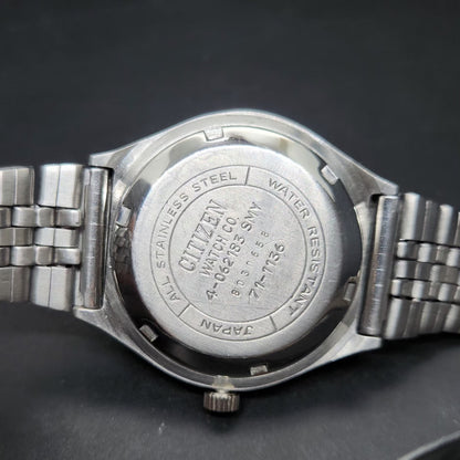 Vintage 1978 Original Citizen Automatic 8200 Black Face 37MM case Day-Date Japanese Men's Wrist Watch CT69