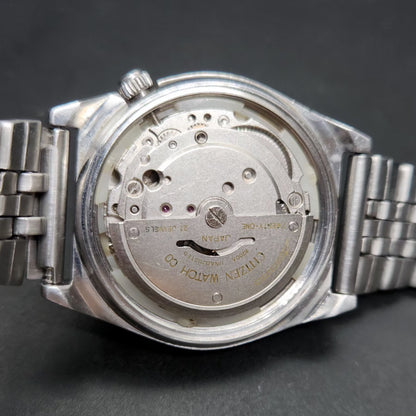 Vintage 1981 Original Citizen Automatic 8200 Gold Face 34MM case Day-Date Japanese Men's Wrist Watch CT71