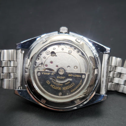 Vintage Mod Citizen 8200 Automatic Gold Face 36MM Case Date Men's Wrist Watch CT86