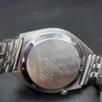 Vintage 1978 Original Citizen Automatic 8200 Grey Face 36MM case Day-Date Japanese Men's Wrist Watch CT73