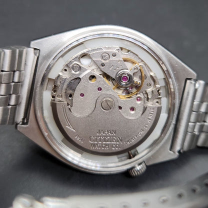 Vintage 1978 Original Citizen Automatic 8200 Grey Face 36MM case Day-Date Japanese Men's Wrist Watch CT73