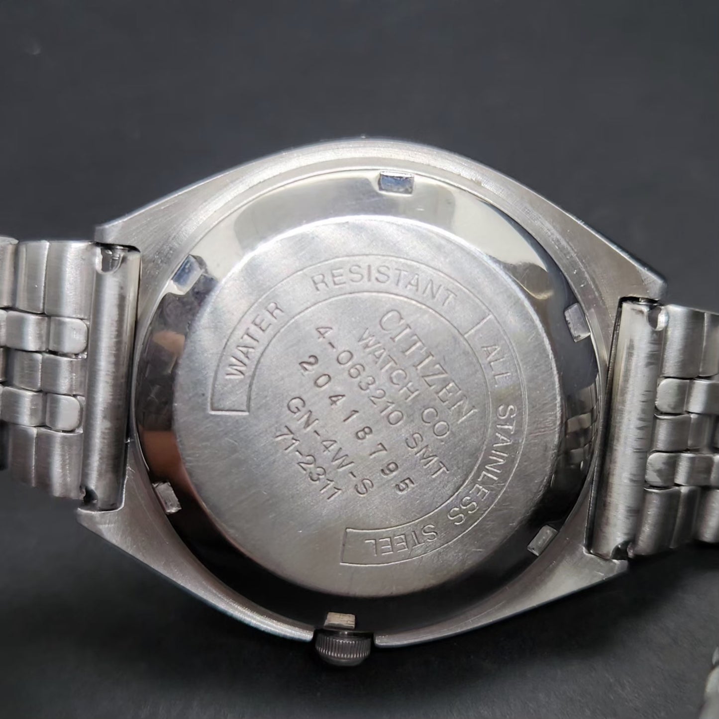 Vintage 1982 Original Citizen Automatic 8200 Black Face 36MM case Day-Date Japanese Men's Wrist Watch CT75