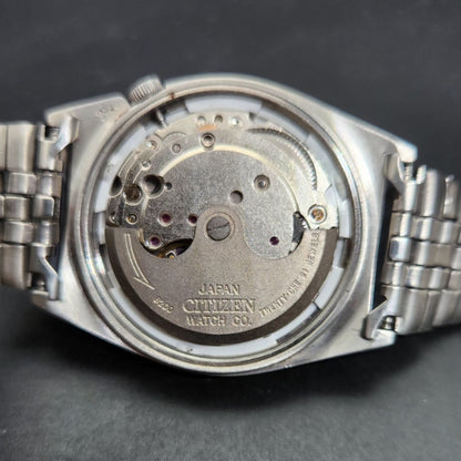 Vintage 1978 Original Citizen Automatic 8200 Cream Face 33MM case Day-Date Japanese Men's Wrist Watch CT77