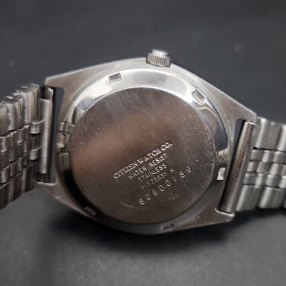 Vintage 1978 Original Citizen Automatic 8200 Black Face 34MM case Day-Date Japanese Men's Wrist Watch CT79