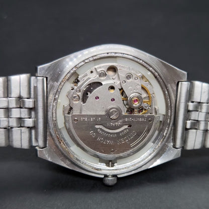 Vintage 1981 Original Citizen Automatic 8200 Grey Face 36MM case Day-Date Japanese Men's Wrist Watch CT82