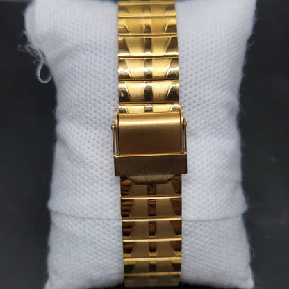 Vintage Mod Citizen 8200 Automatic Fluted Bazel White Face 35MM Case Day-Date Men's Wrist Watch CT92