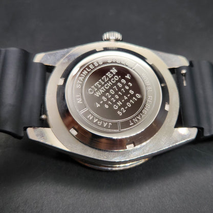 Vintage Mod Citizen 8200 Automatic Rotating Bazel Red Face 40MM Case Date Men's Wrist Watch CT93