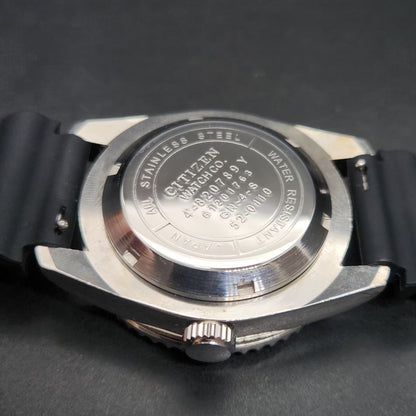 Vintage Mod Citizen 8200 Automatic Rotating Bazel Orange Face 40MM Case Date Men's Wrist Watch CT94