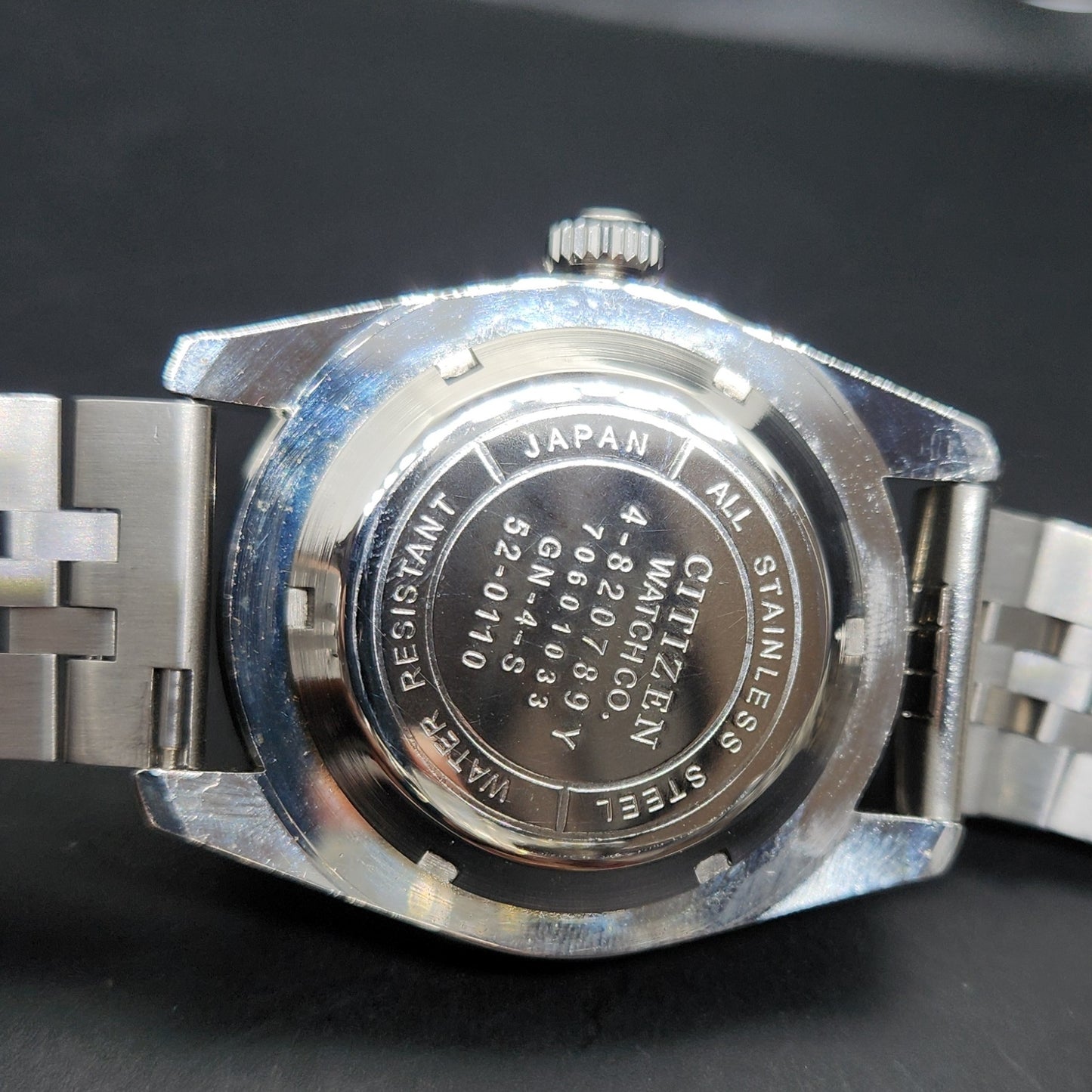 Vintage Mod Citizen 8200 Automatic Rotating Bazel Sea Green Face 40MM Case Date Men's Wrist Watch CT98