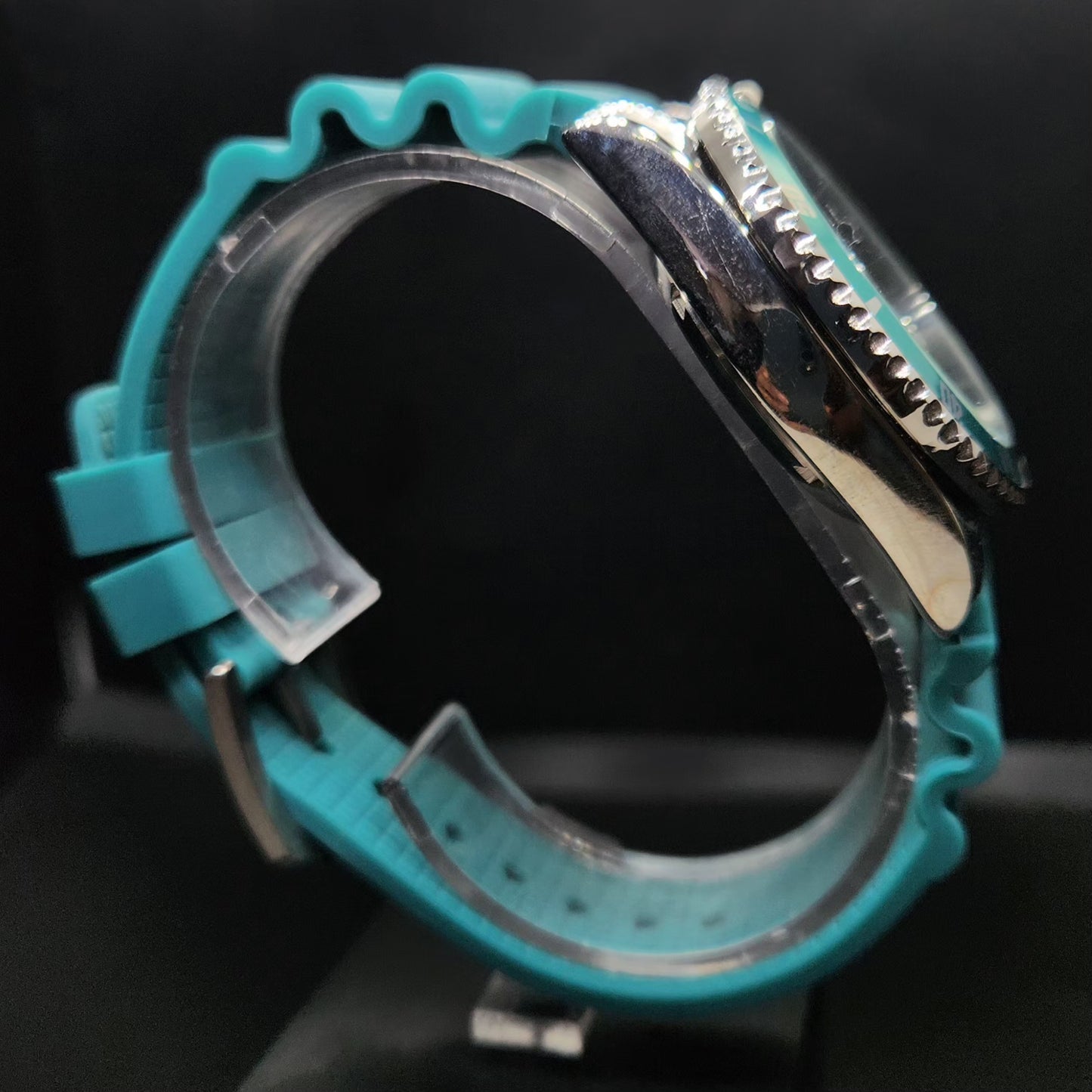 Vintage Mod Citizen 8200 Automatic Rotating Bazel Sea Green Face 40MM Case Date Men's Wrist Watch CT105