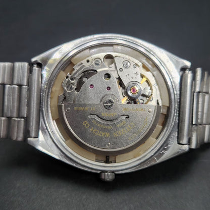 Vintage 1976 Original Citizen Automatic 8200 Black Face 35MM case Day-Date Japanese Men's Wrist Watch CT113