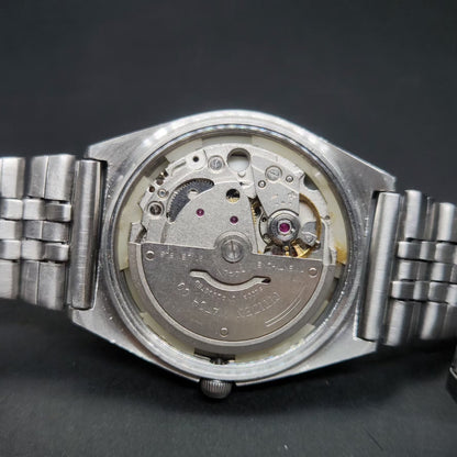 Vintage 1980 Original Citizen Automatic 8200 Grey Face 34MM case Day-Date Japanese Men's Wrist Watch CT119