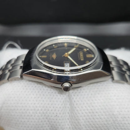 Vintage 1976 Original Citizen Automatic 8200 Black Face 34MM case Day-Date Japanese Men's Wrist Watch CT127