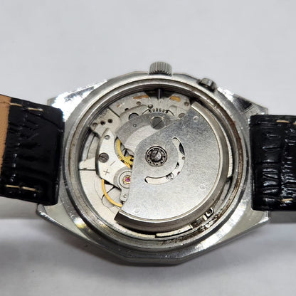 Vintage Ricoh R31 Automatic Silver Face New Strap 21 Jewels Day-Date Men's Wrist Watch R03