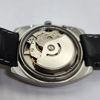 Vintage Ricoh R31 Automatic White Face New Strap 21 Jewels Day-Date Men's Wrist Watch R05
