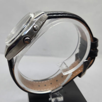 Vintage Ricoh R31 Automatic Blue Face New Strap 21 Jewels Day-Date Men's Wrist Watch R06