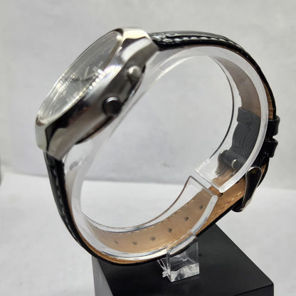 Vintage Ricoh R31 Automatic Black Face New Strap 21 Jewels Day-Date Men's Wrist Watch R07