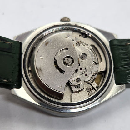 Vintage Ricoh R31 Automatic Green Face New Strap 21 Jewels Day-Date Men's Wrist Watch R11