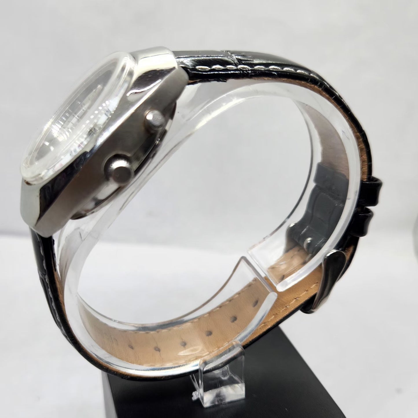 Vintage Ricoh R31 Automatic White Face New Strap 21 Jewels Day-Date Men's Wrist Watch R12