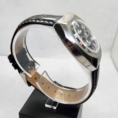 Vintage Ricoh R31 Automatic Black Face New Strap 21 Jewels Day-Date Men's Wrist Watch R16