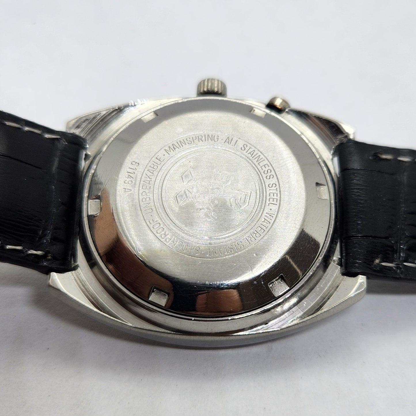 Vintage Ricoh R31 Automatic Green Face New Strap 21 Jewels Day-Date Men's Wrist Watch R18