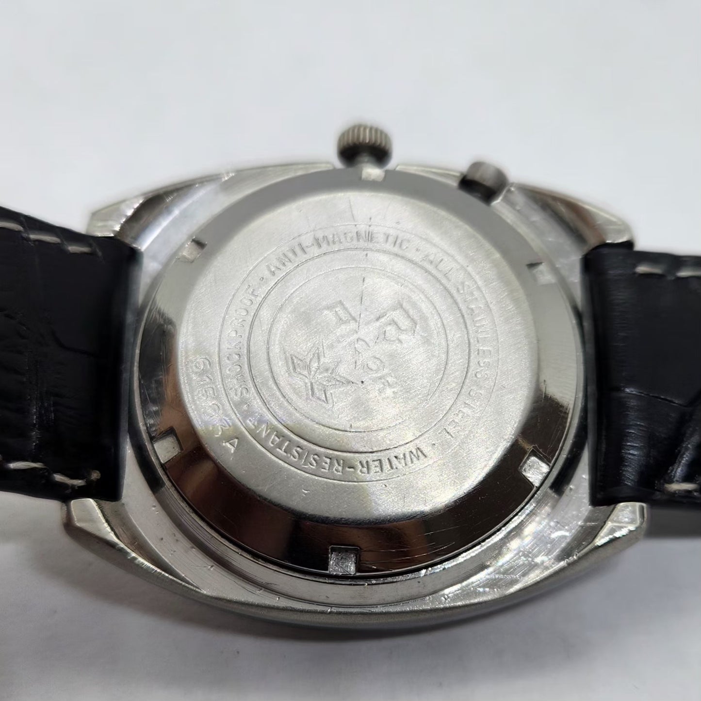 Vintage Ricoh R31 Automatic Green Face New Strap 21 Jewels Day-Date Men's Wrist Watch R22