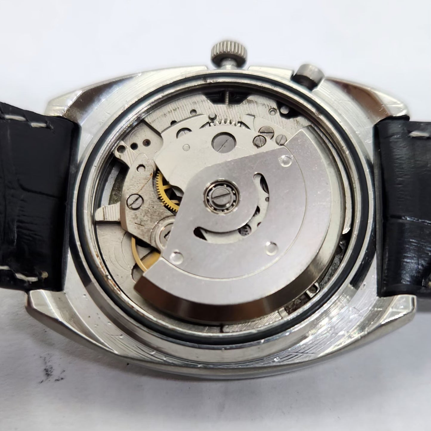 Vintage Ricoh R31 Automatic Green Face New Strap 21 Jewels Day-Date Men's Wrist Watch R22