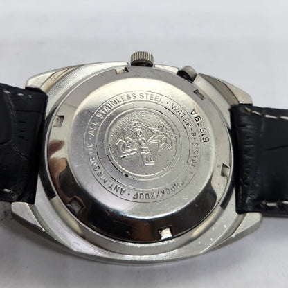 Vintage Ricoh R31 Automatic Blue Face New Strap 21 Jewels Day-Date Men's Wrist Watch R26