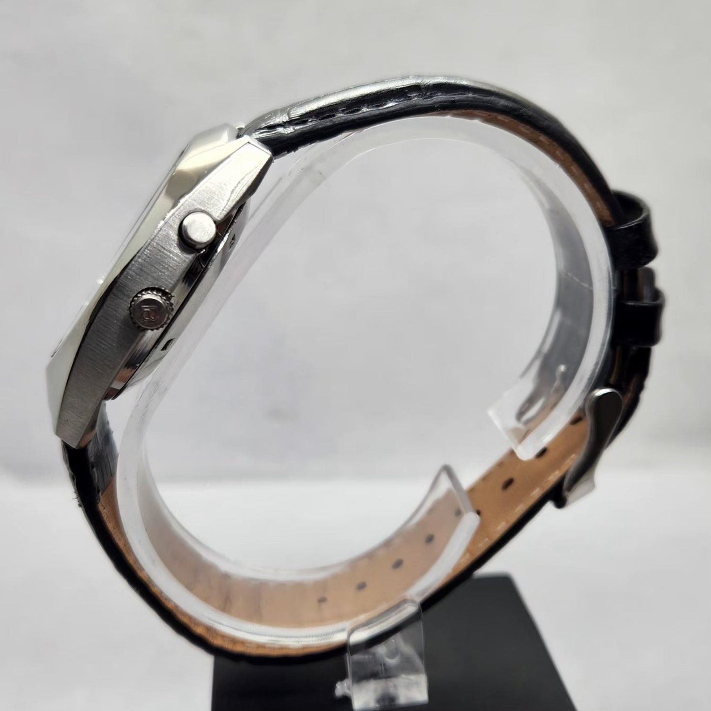 Vintage Ricoh R31 Automatic Blue Face New Strap 21 Jewels Day-Date Men's Wrist Watch R27