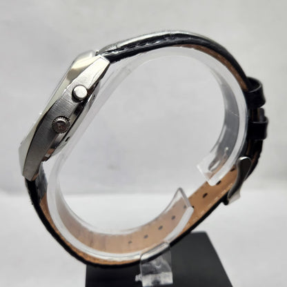 Vintage Ricoh R31 Automatic Blue Face New Strap 21 Jewels Day-Date Men's Wrist Watch R27