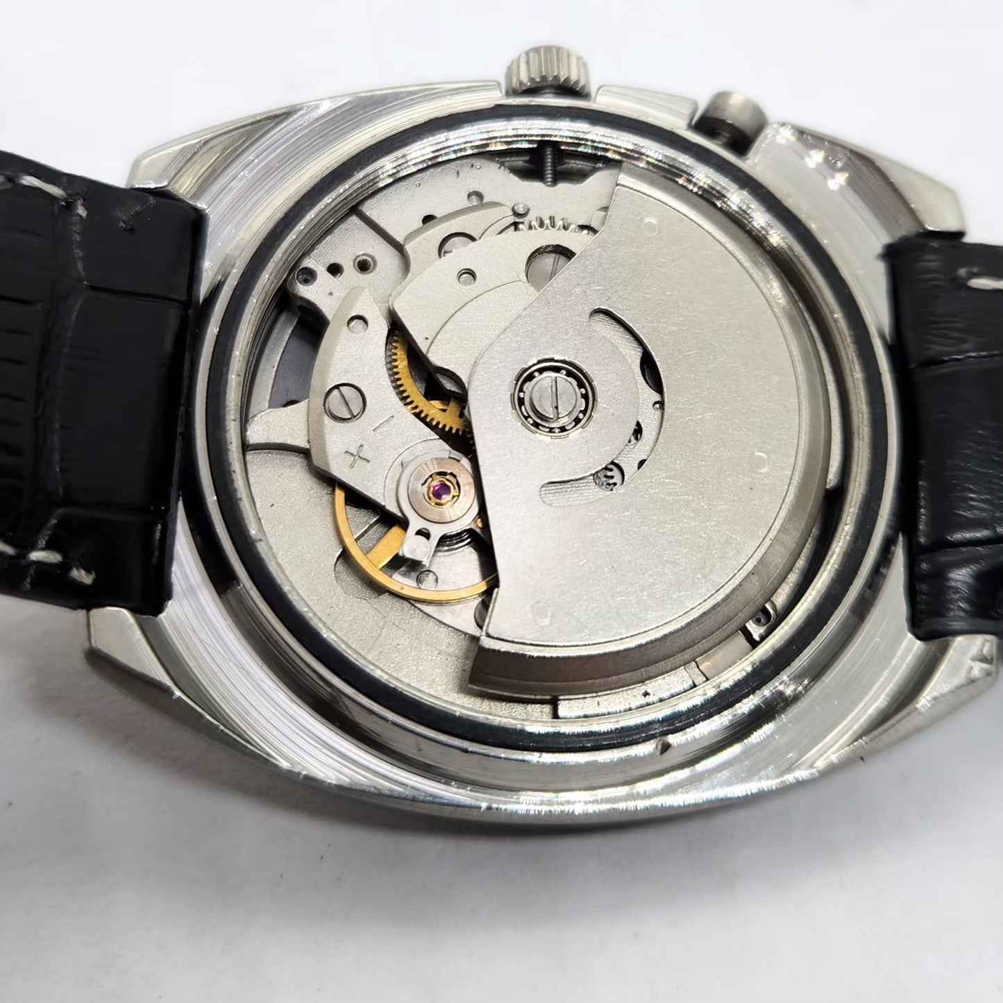 Vintage Ricoh R31 Automatic Blue Face New Strap 21 Jewels Day-Date Men's Wrist Watch R27