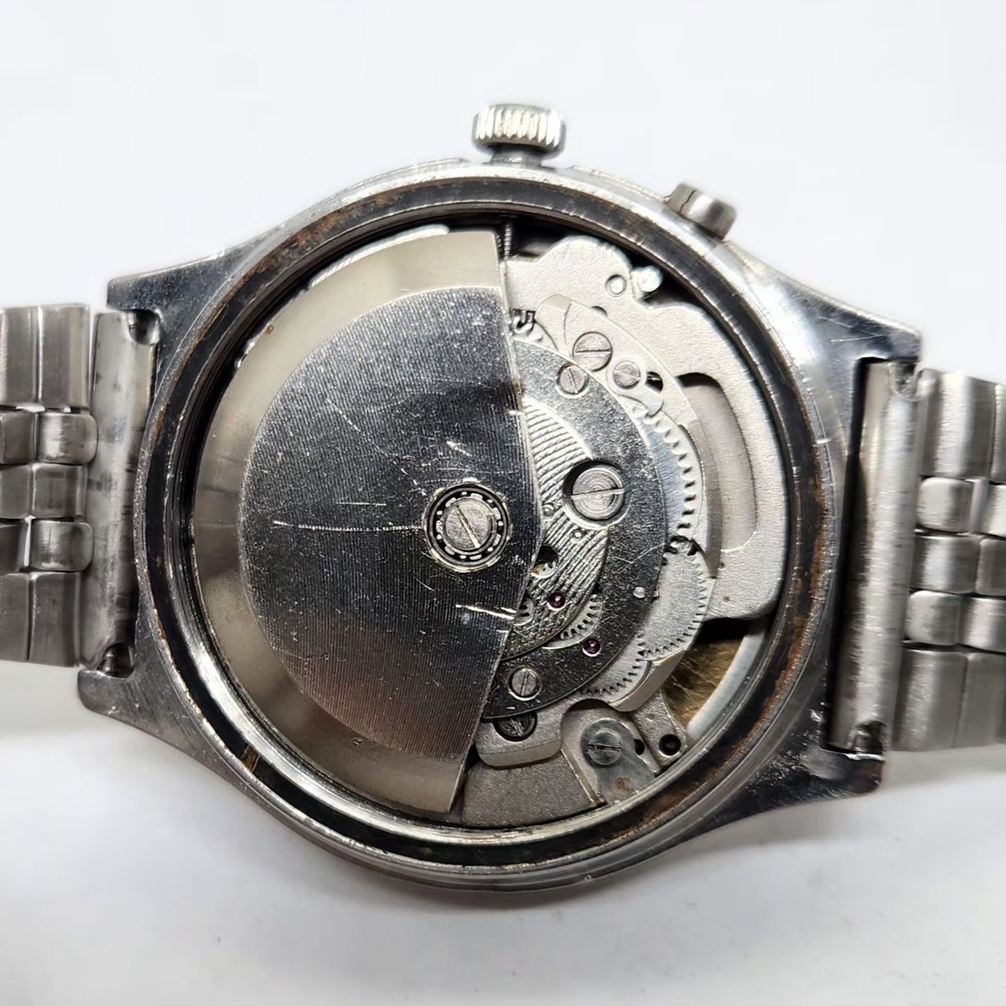 Vintage Ricoh R31 Yellow Face Automatic 21 Jewels Jubliee Bracelet Men's Wrist Watch R29