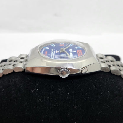 Vintage Ricoh R31 Blue Face Automatic 21 Jewels Jubliee Bracelet Men's Wrist Watch R30