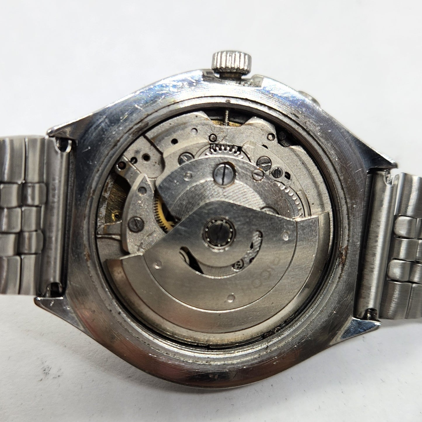 Vintage Ricoh R31 Brown Face Automatic 21 Jewels Jubliee Bracelet Men's Wrist Watch R34