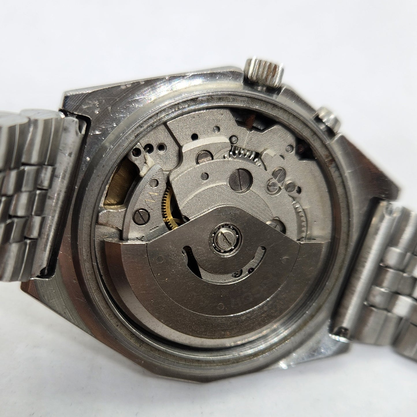 Vintage Ricoh R31 Black Face Automatic 21 Jewels Jubliee Bracelet Men's Wrist Watch R35