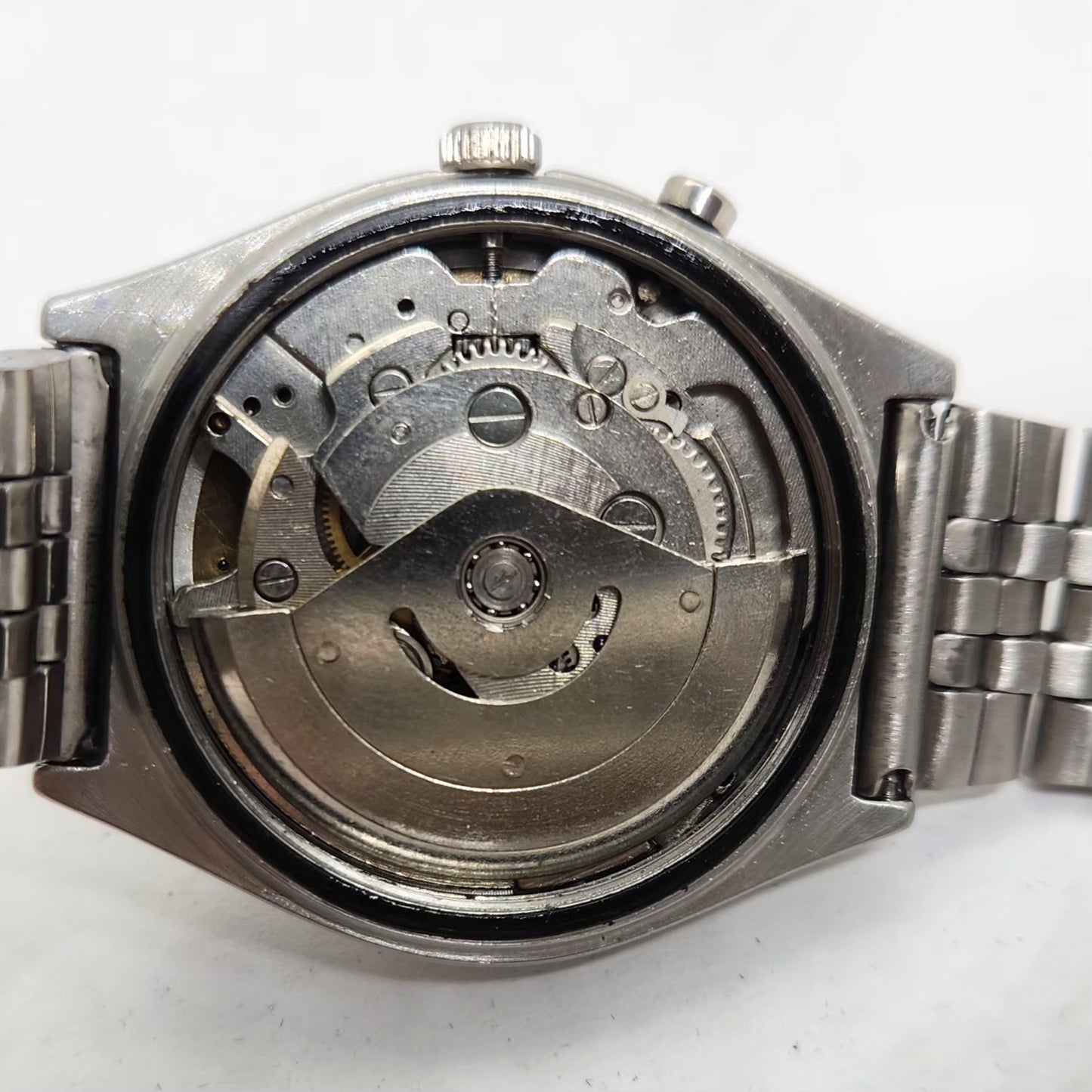Vintage Ricoh R31 Black Face Automatic 21 Jewels Jubliee Bracelet Men's Wrist Watch R36